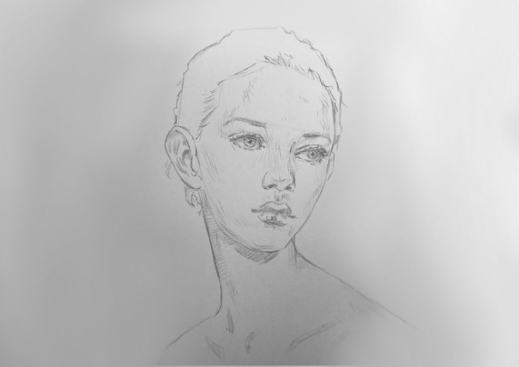 Как нарисовать портрет девушки