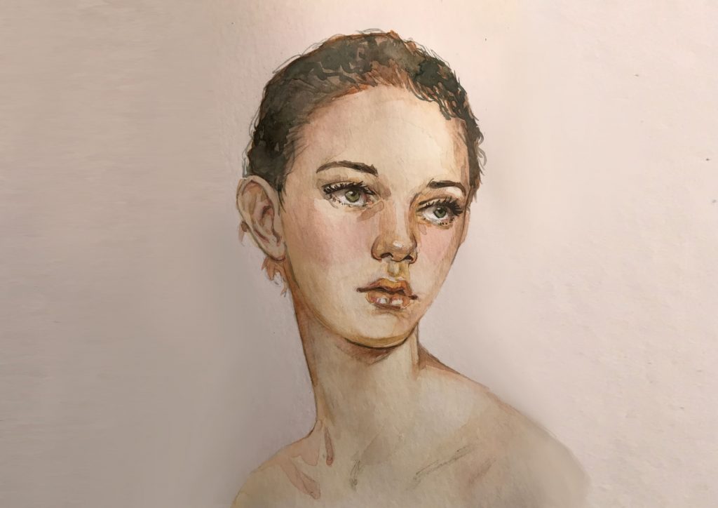 Как нарисовать портрет девушки