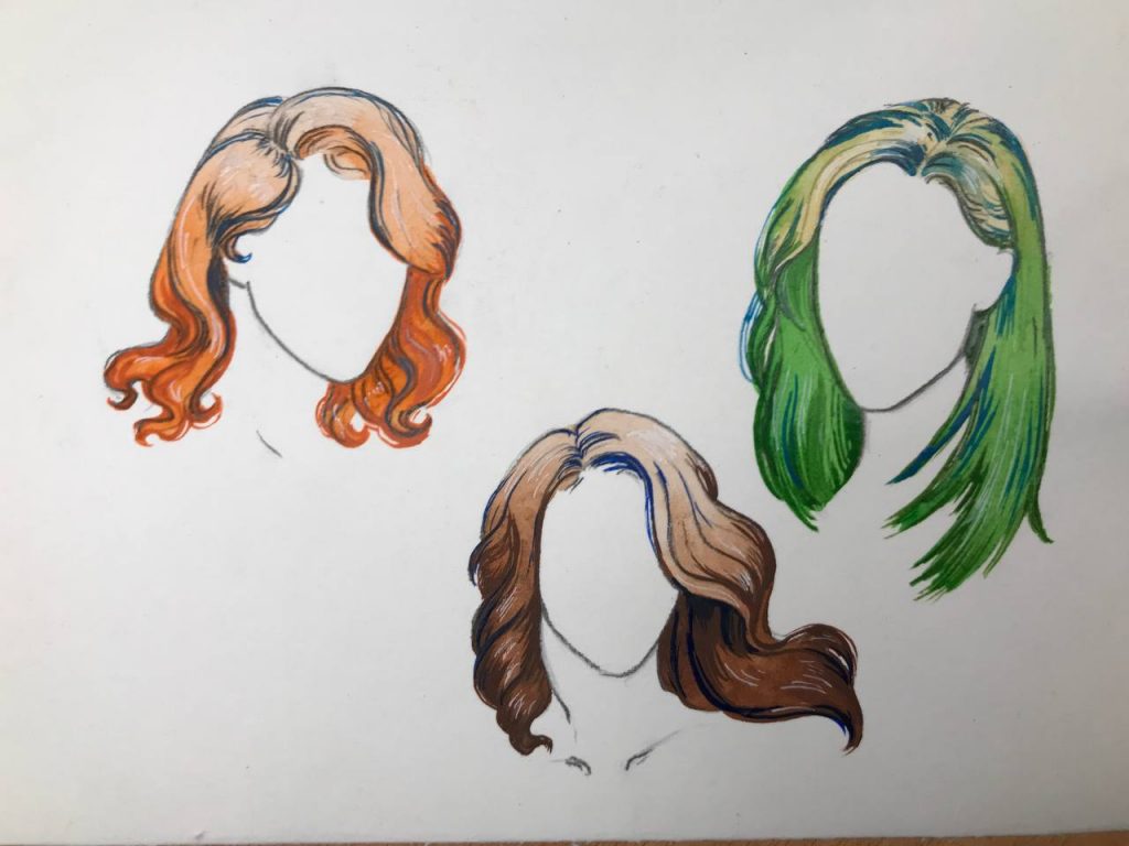 Как нарисовать волосы
