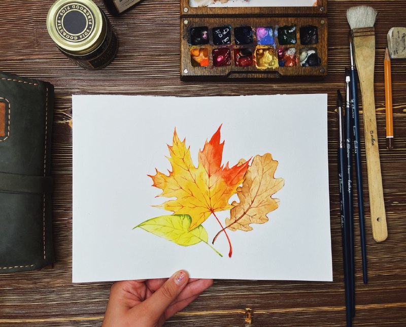 Как нарисовать листья
