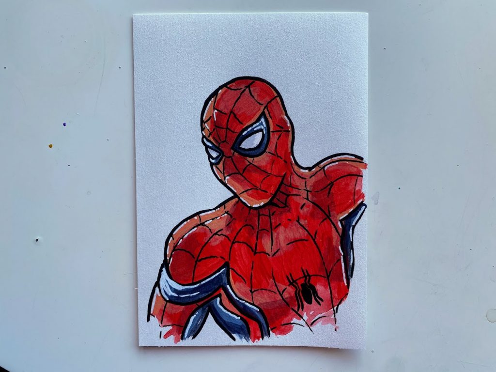 Как нарисовать человека-паука